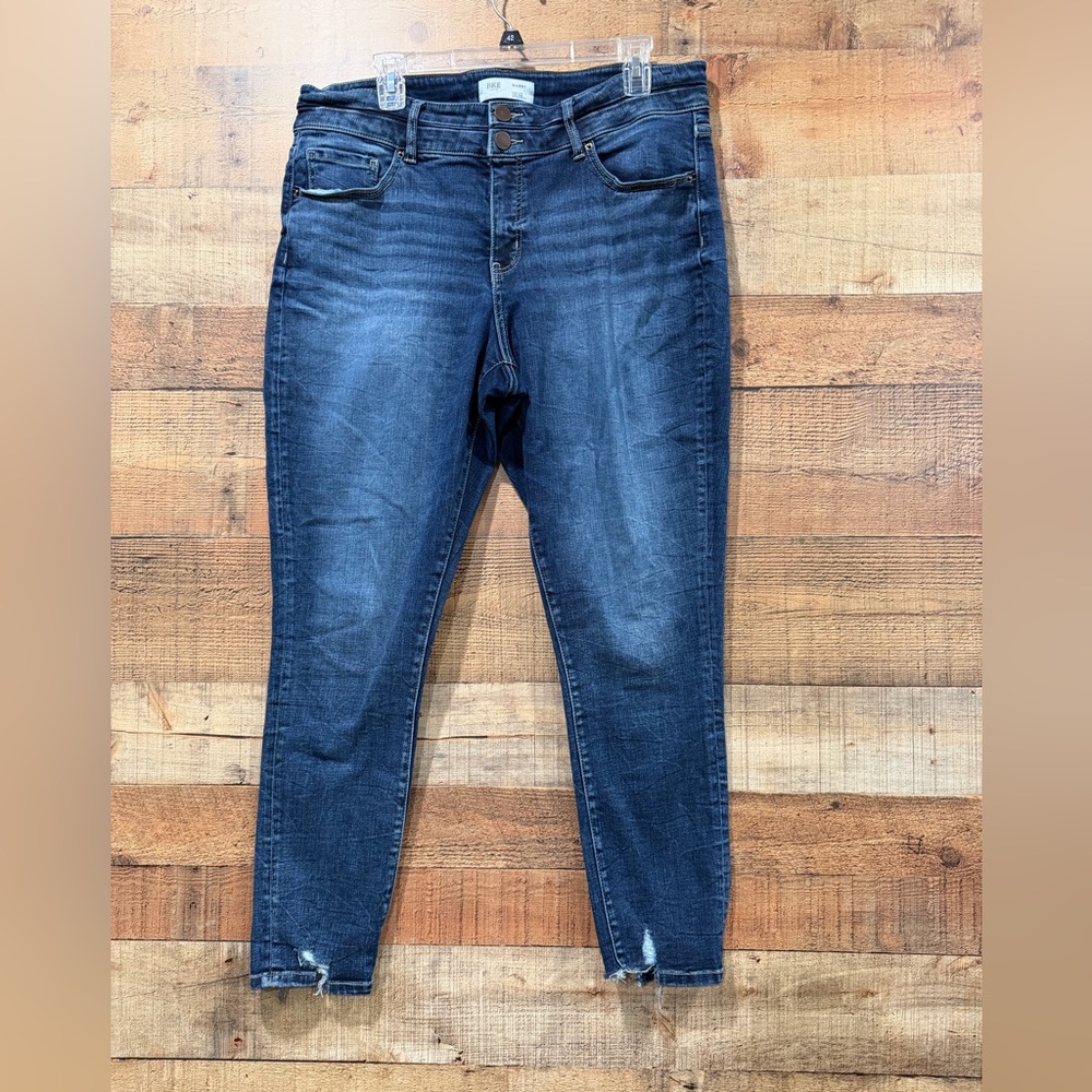 BKE Gabby Dark Blue High Rise Womens Skinny Jeans Size 33